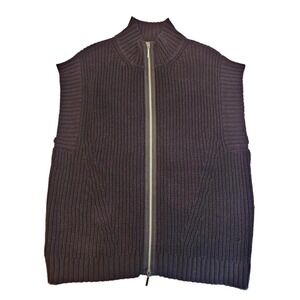 LIV by habitat clothes‎ drop shoulder knit Vest Black Small
